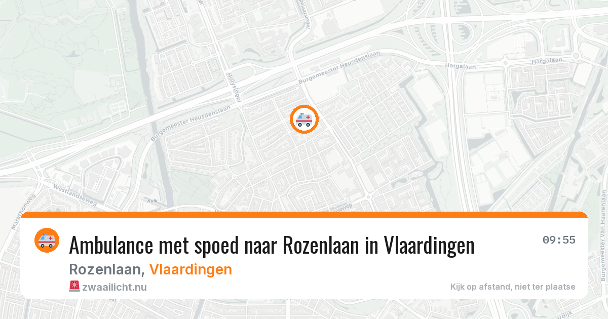 Ambulance met spoed naar Rozenlaan in Vlaardingen — 20 mrt 2026