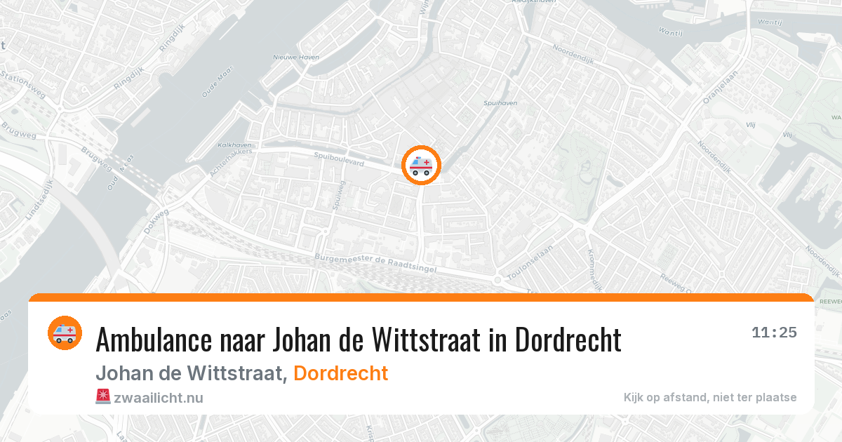 Ambulance naar Johan de Wittstraat in Dordrecht — 15 jul 2026