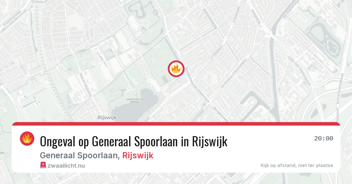 Ongeval op Generaal Spoorlaan in Rijswijk — 29 mei 2026