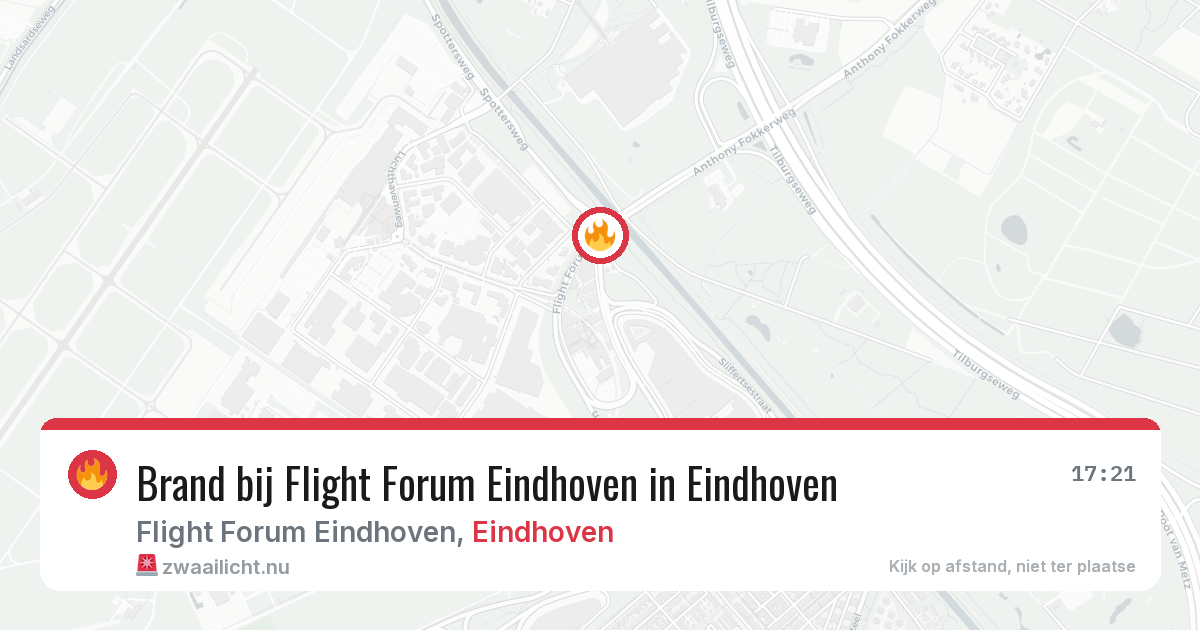 Brand bij Flight Forum Eindhoven in Eindhoven — 4 jun 2026
