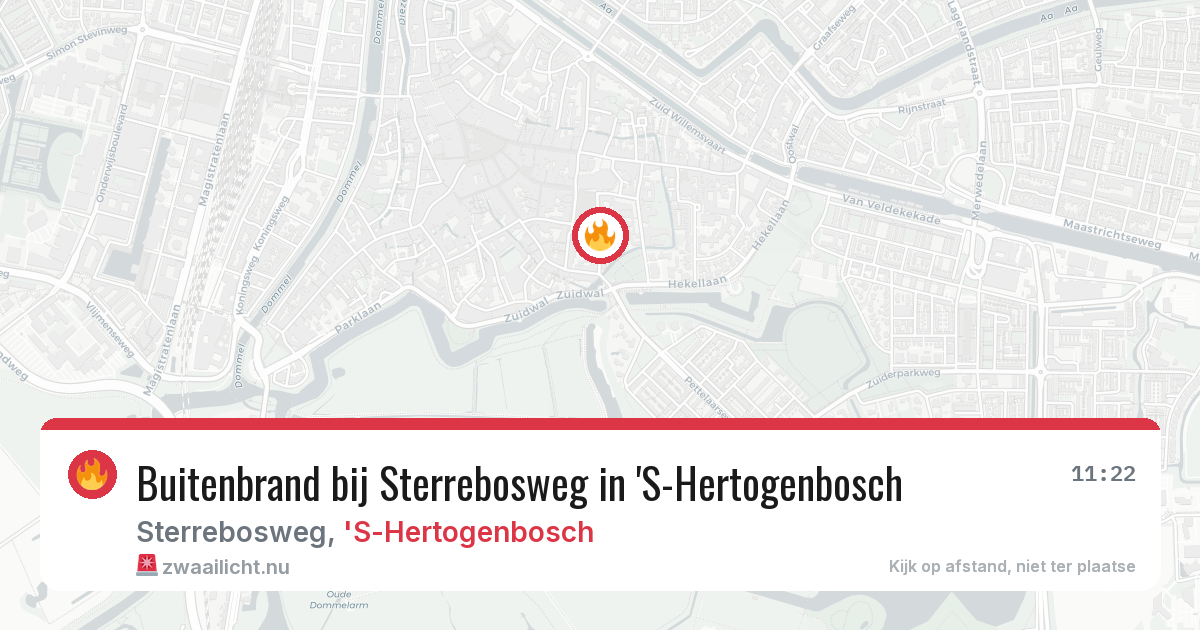 Buitenbrand bij Sterrebosweg in 'S-Hertogenbosch — 19 jul 2026