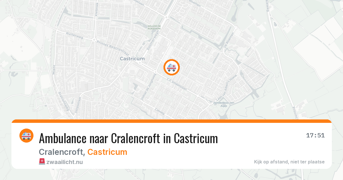 Ambulance naar Cralencroft in Castricum — 24 jul 2026