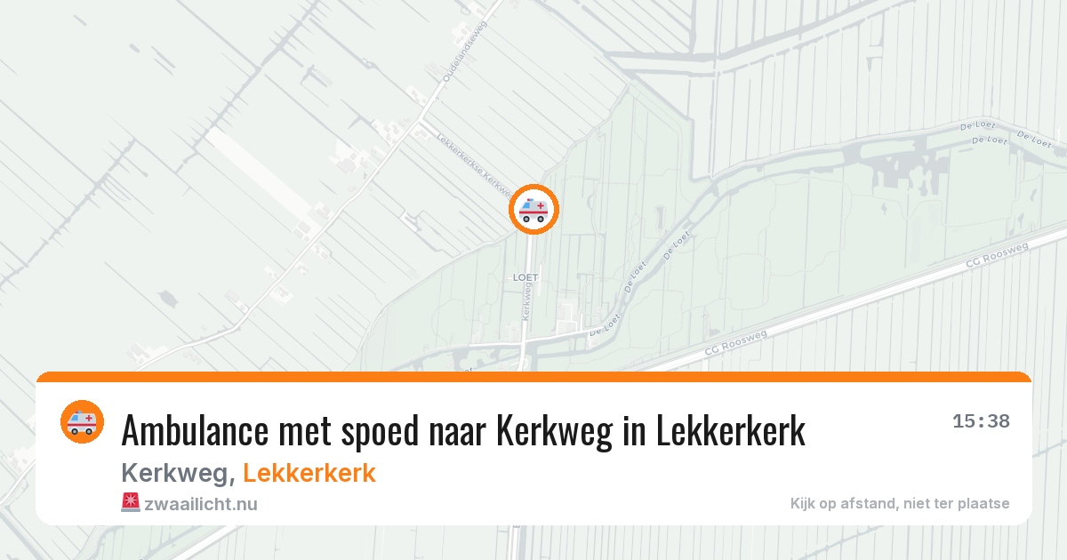 Ambulance met spoed naar Kerkweg in Lekkerkerk — 24 feb 2026
