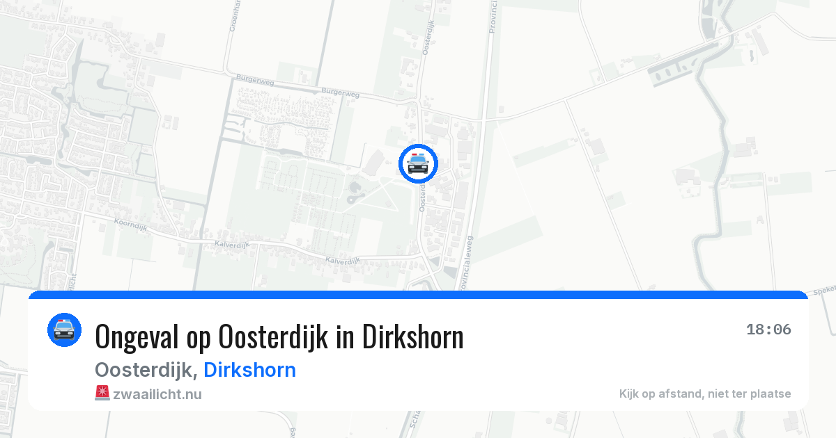 Ongeval op Oosterdijk in Dirkshorn — 7 apr 2026
