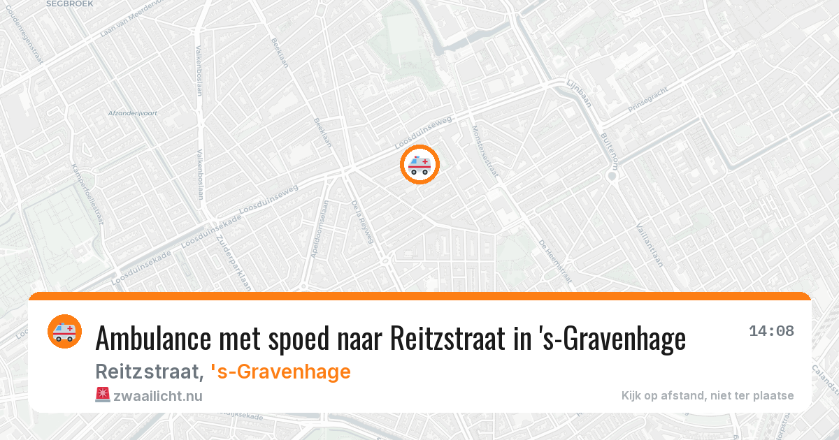 Ambulance met spoed naar Reitzstraat in 's-Gravenhage — 10 jul 2026