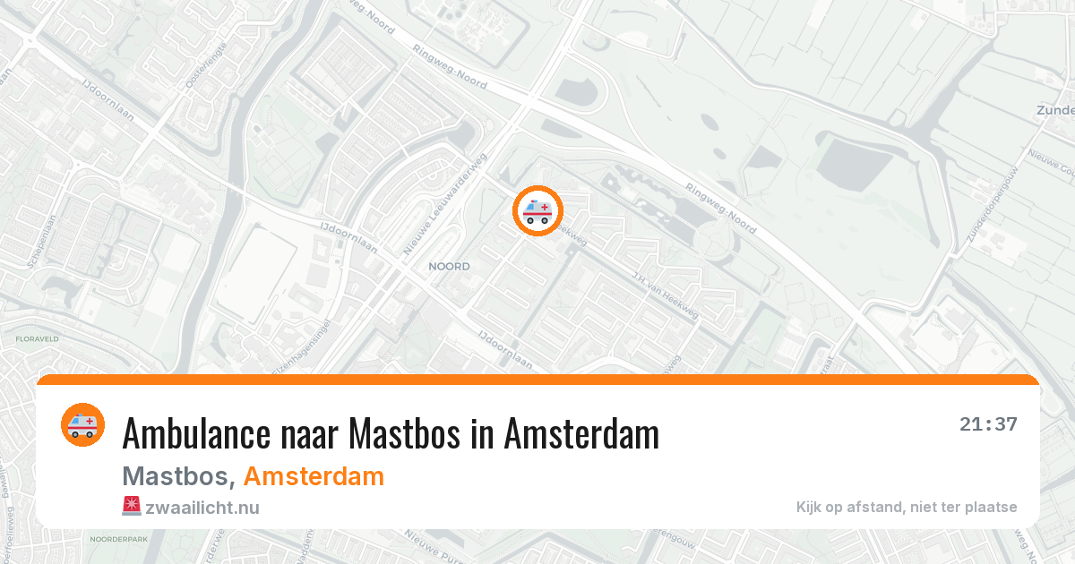 Ambulance naar Mastbos in Amsterdam — 26 jul 2026