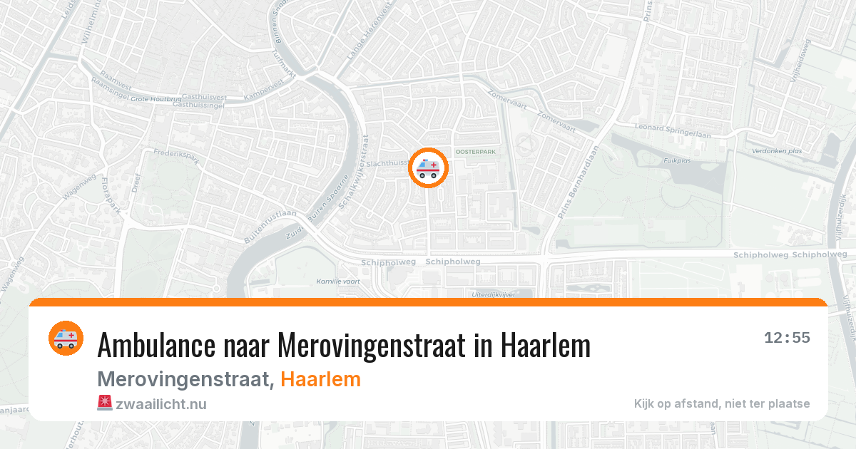 Ambulance naar Merovingenstraat in Haarlem — 16 jul 2026