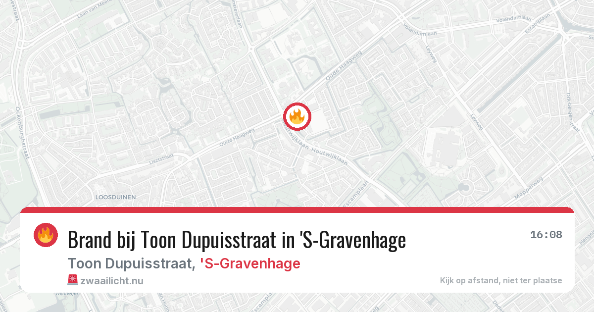 Brand bij Toon Dupuisstraat in 'S-Gravenhage — 7 mei 2026