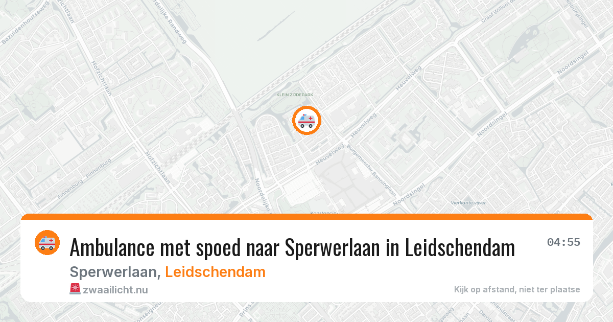 Ambulance met spoed naar Sperwerlaan in Leidschendam — 27 jul 2026