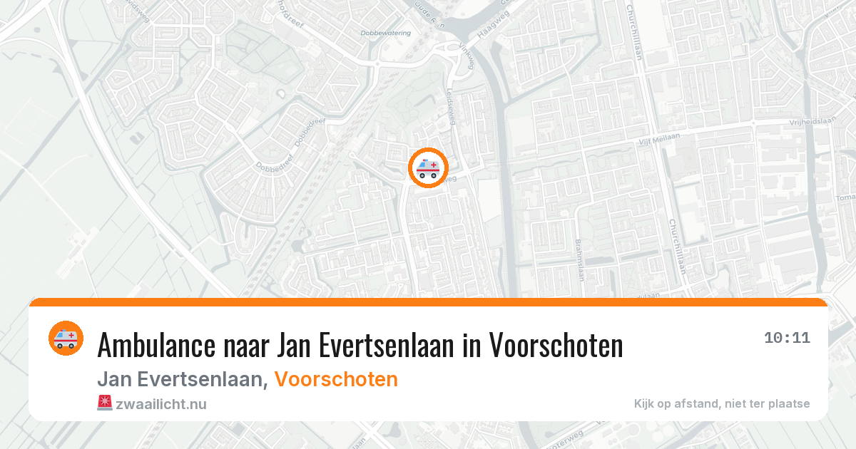 Ambulance naar Jan Evertsenlaan in Voorschoten — 21 jul 2026