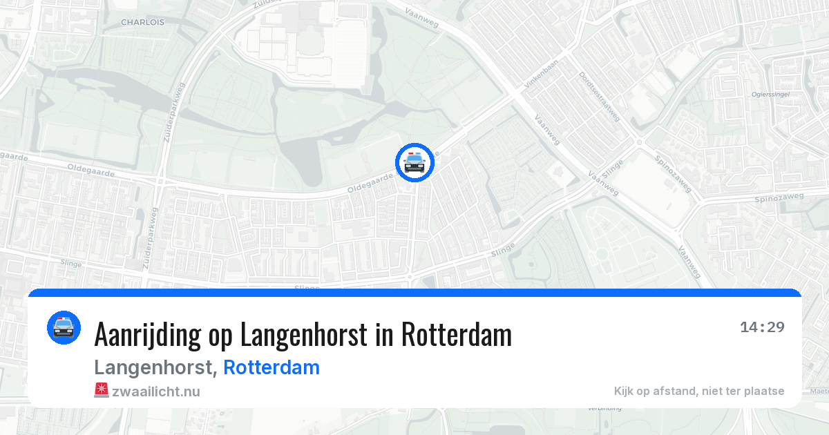 Aanrijding op Langenhorst in Rotterdam — 21 jul 2026
