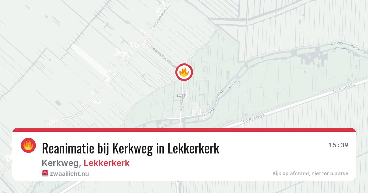 Reanimatie bij Kerkweg in Lekkerkerk — 24 feb 2026