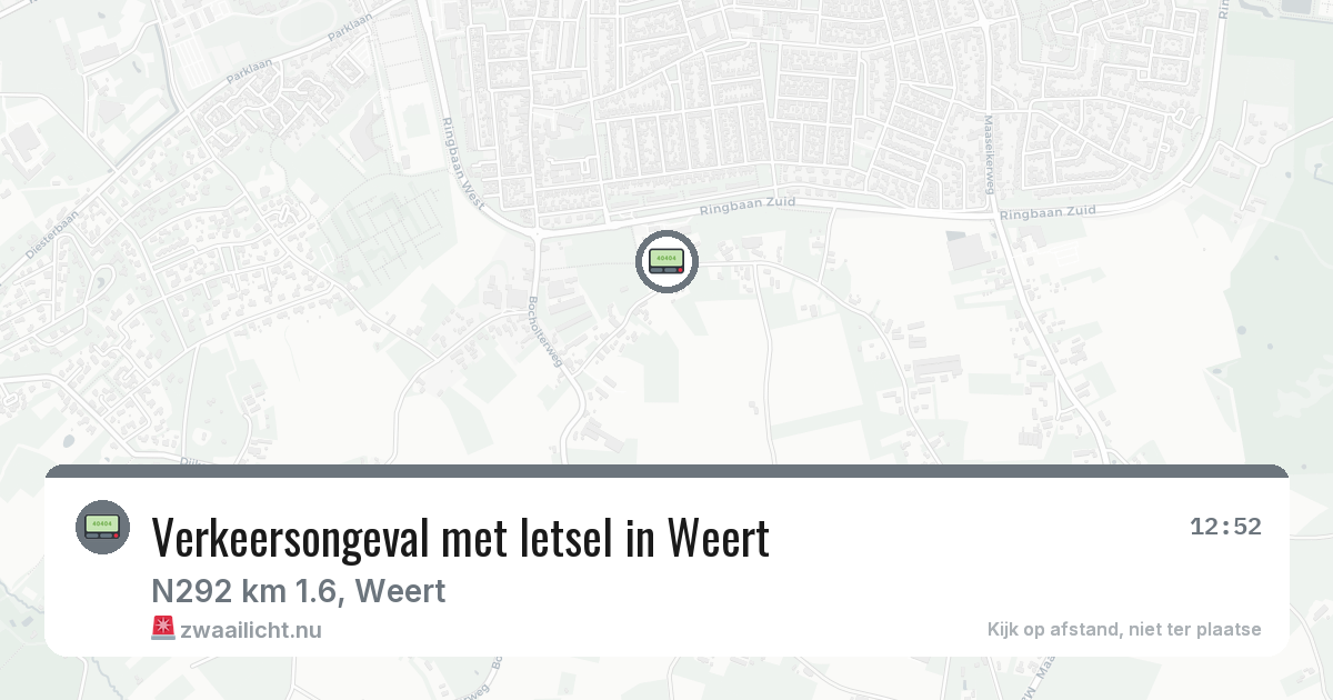 Verkeersongeval met letsel in Weert — 6 jun 2026