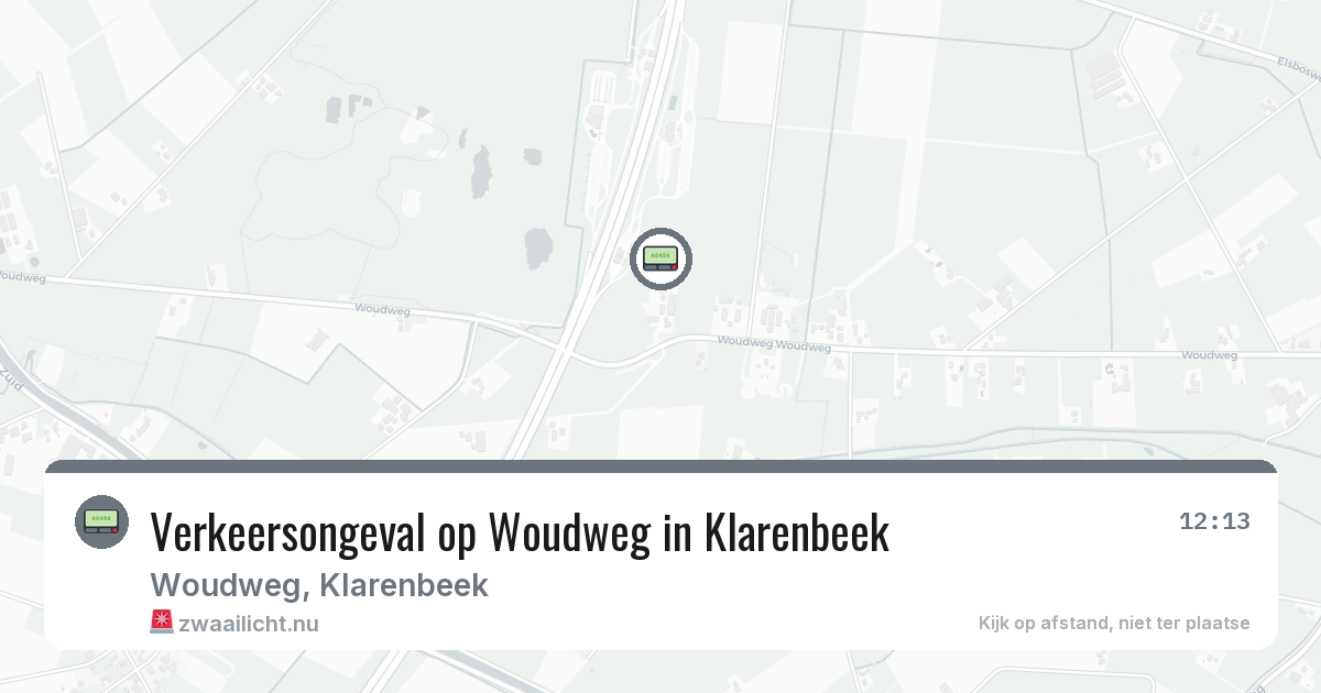 Verkeersongeval op Woudweg in Klarenbeek — 8 mei 2026