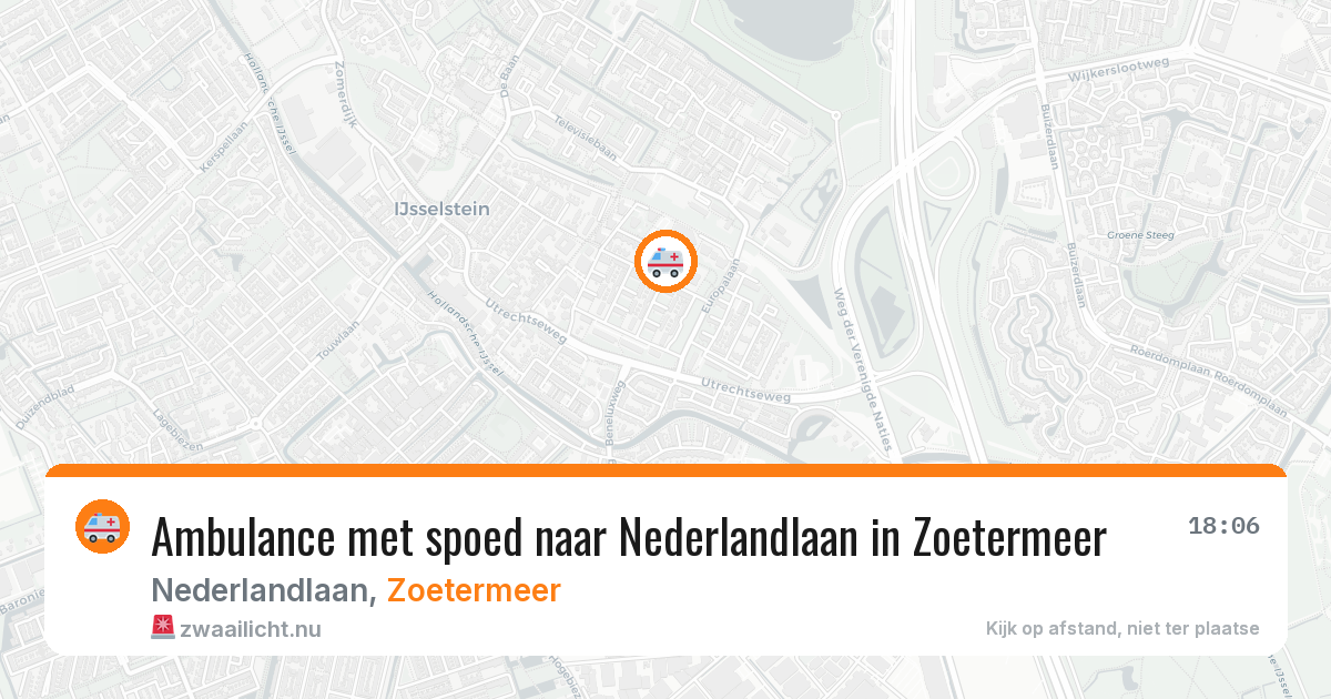 Ambulance met spoed naar Nederlandlaan in Zoetermeer — 25 jan 2026