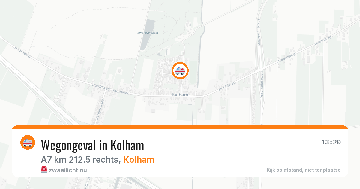 Wegongeval in Kolham — 26 feb 2026