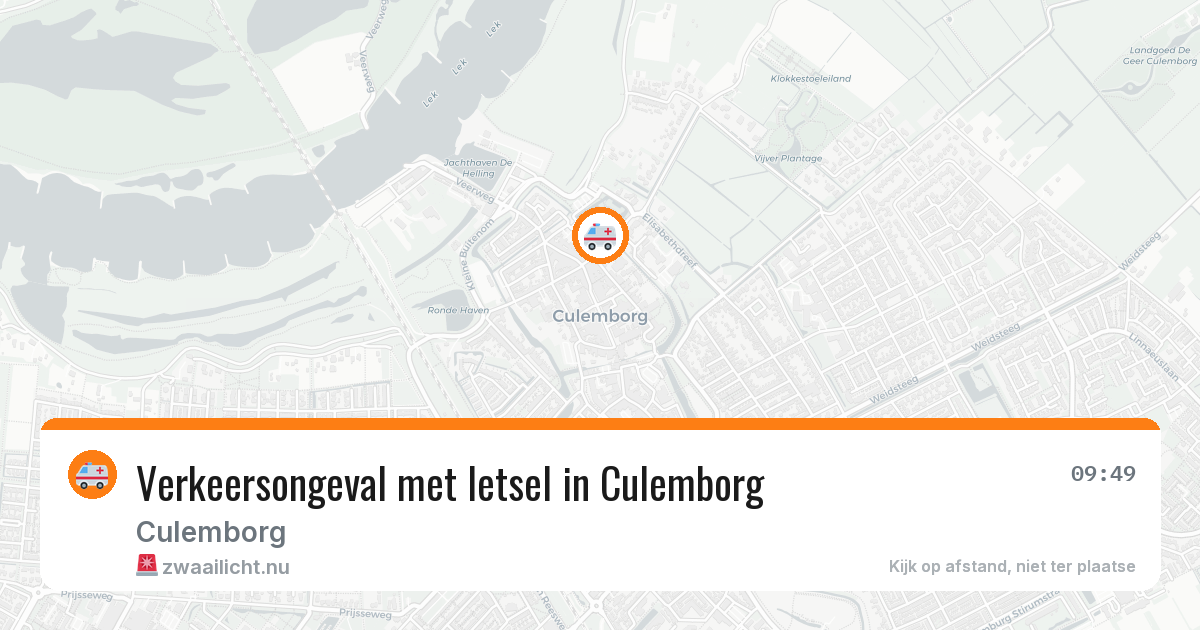 Verkeersongeval met letsel in Culemborg — 22 mei 2026