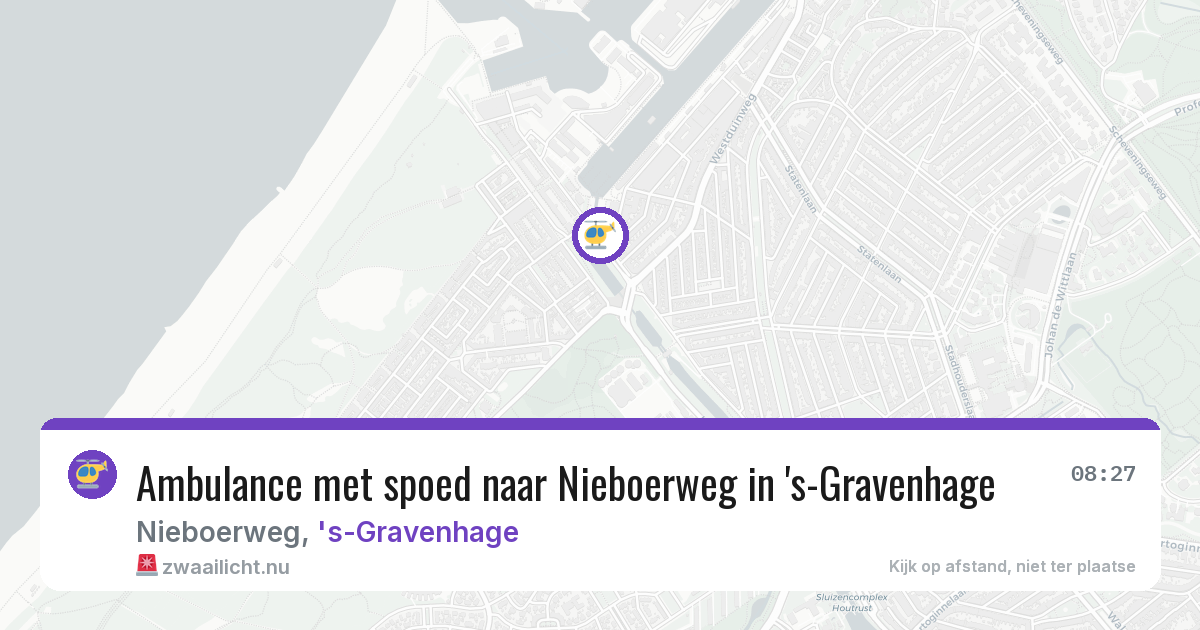 Ambulance met spoed naar Nieboerweg in 's-Gravenhage — 6 jun 2026
