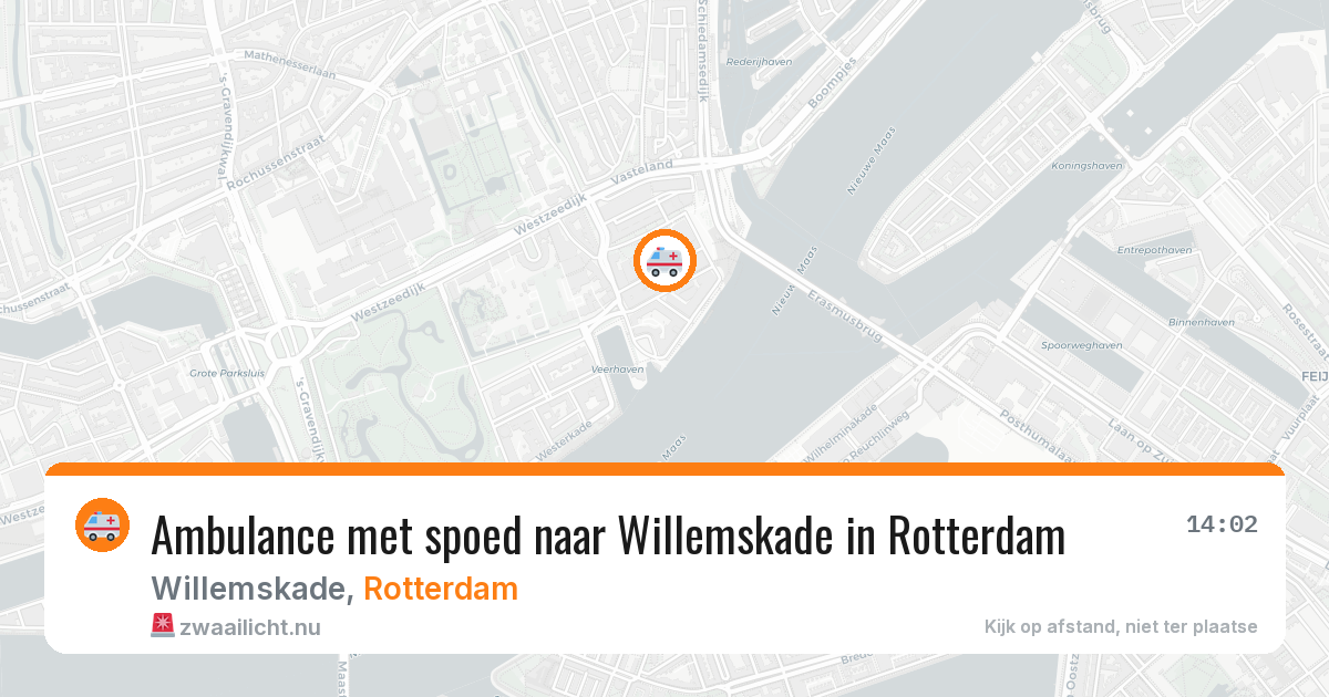 Ambulance met spoed naar Willemskade in Rotterdam — 21 jul 2026