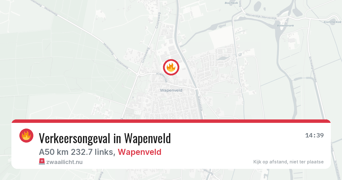 Verkeersongeval in Wapenveld — 7 mrt 2026