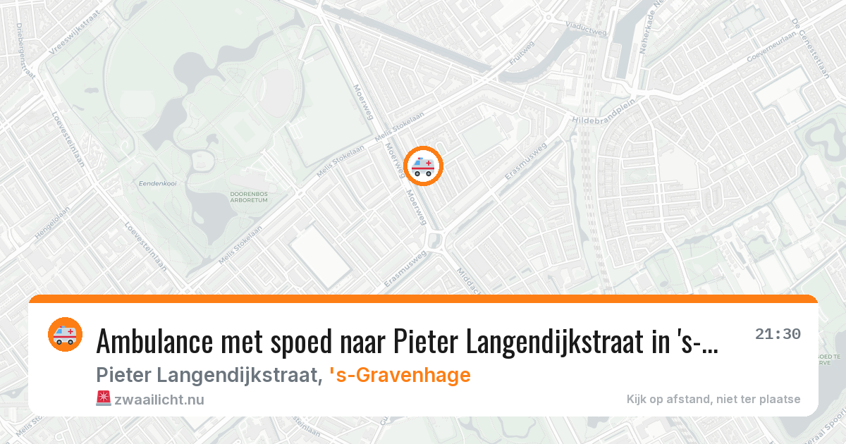 Ambulance met spoed naar Pieter Langendijkstraat in 's-Gravenhage — 23 mei 2026