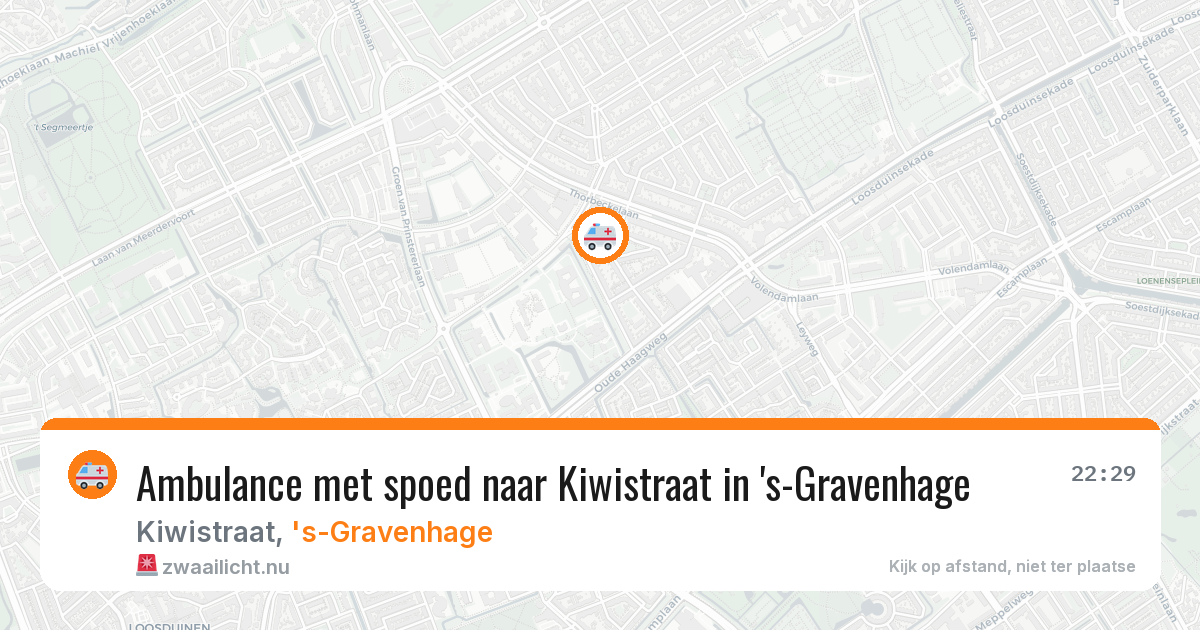 Ambulance met spoed naar Kiwistraat in 's-Gravenhage — 8 mei 2026