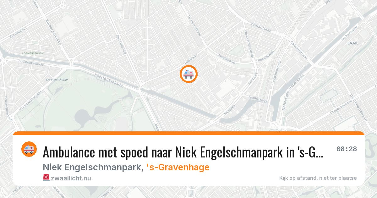 Ambulance met spoed naar Niek Engelschmanpark in 's-Gravenhage — 3 mei 2026