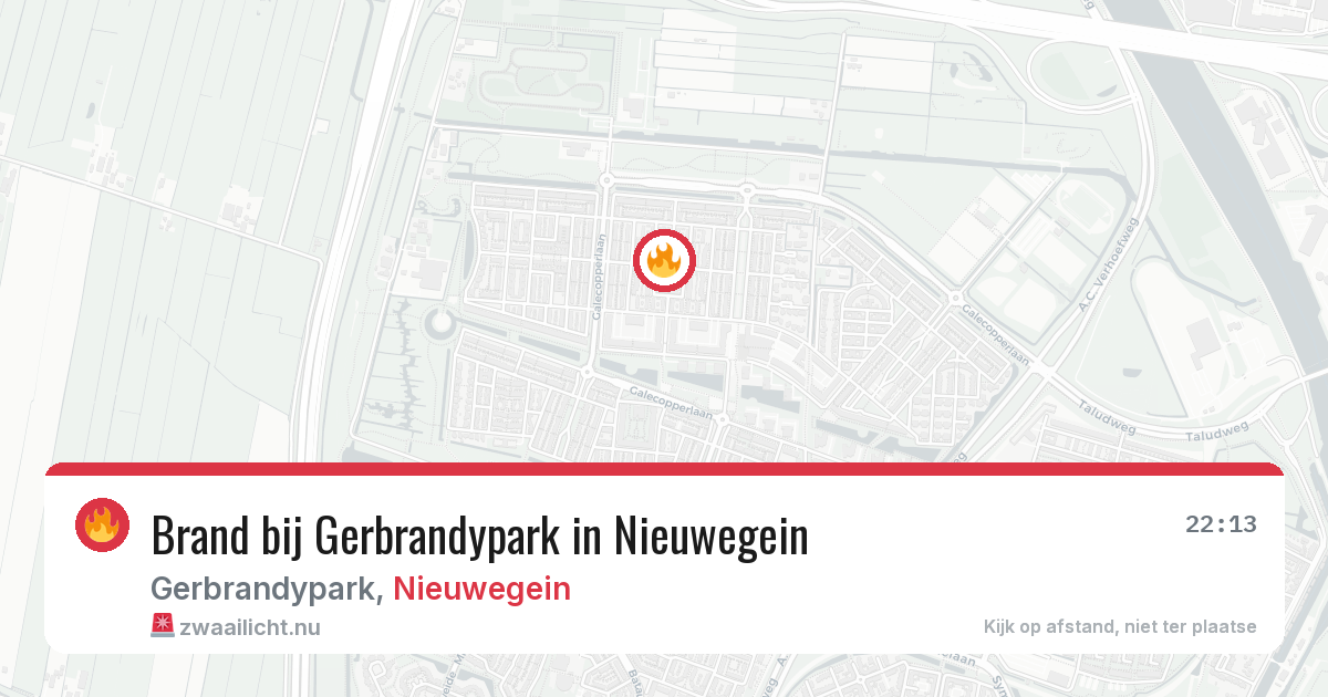 Brand bij Gerbrandypark in Nieuwegein — 10 jul 2026