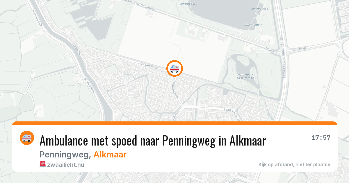 Ambulance met spoed naar Penningweg in Alkmaar — 15 jul 2026