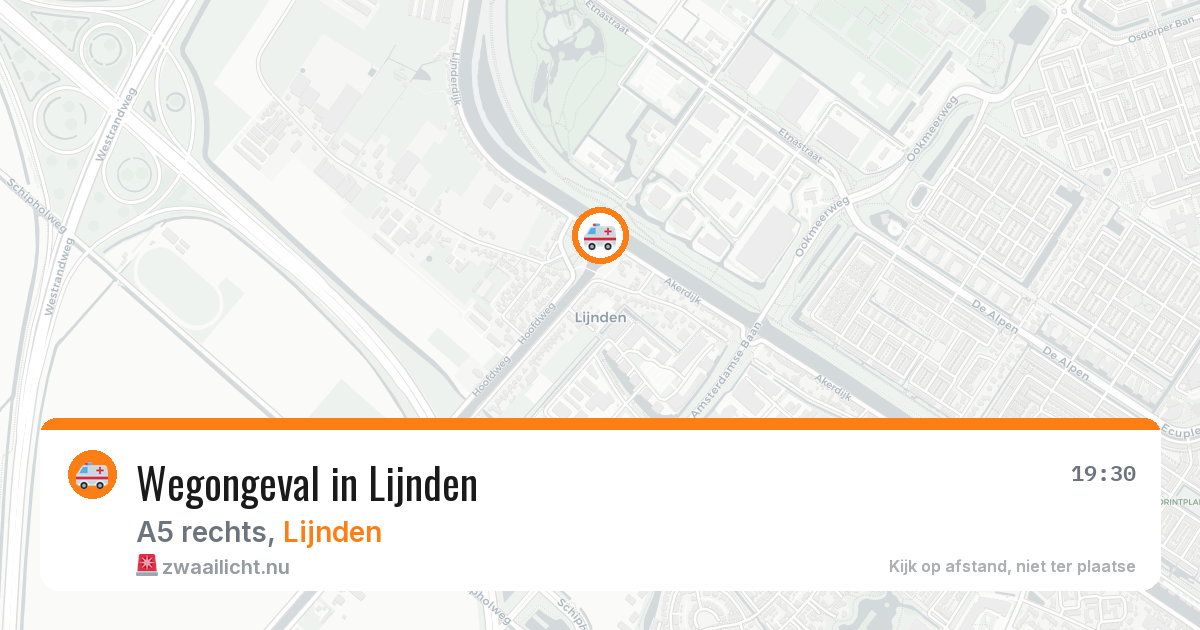 Wegongeval in Lijnden — 18 apr 2026
