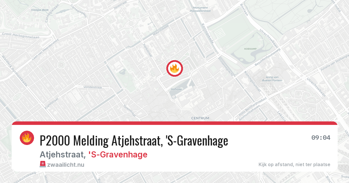 P2000 Melding Atjehstraat, 'S-Gravenhage — 31 jan 2026