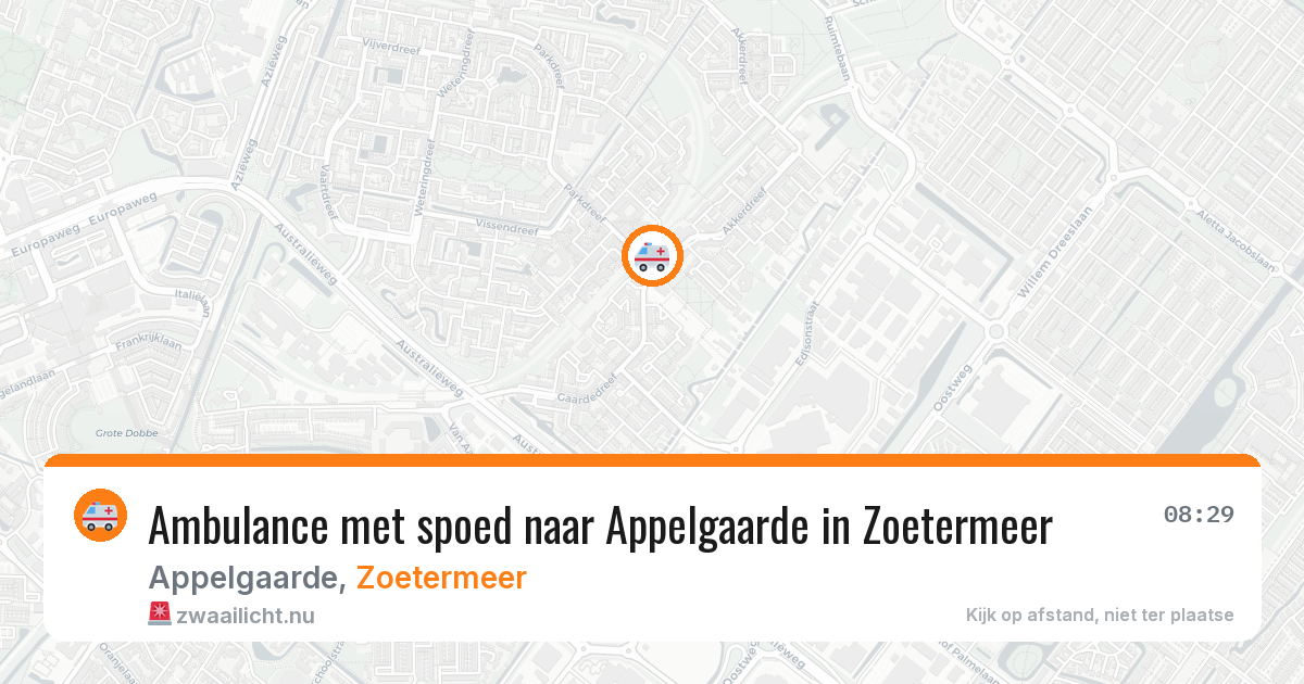 Ambulance met spoed naar Appelgaarde in Zoetermeer — 23 feb 2026