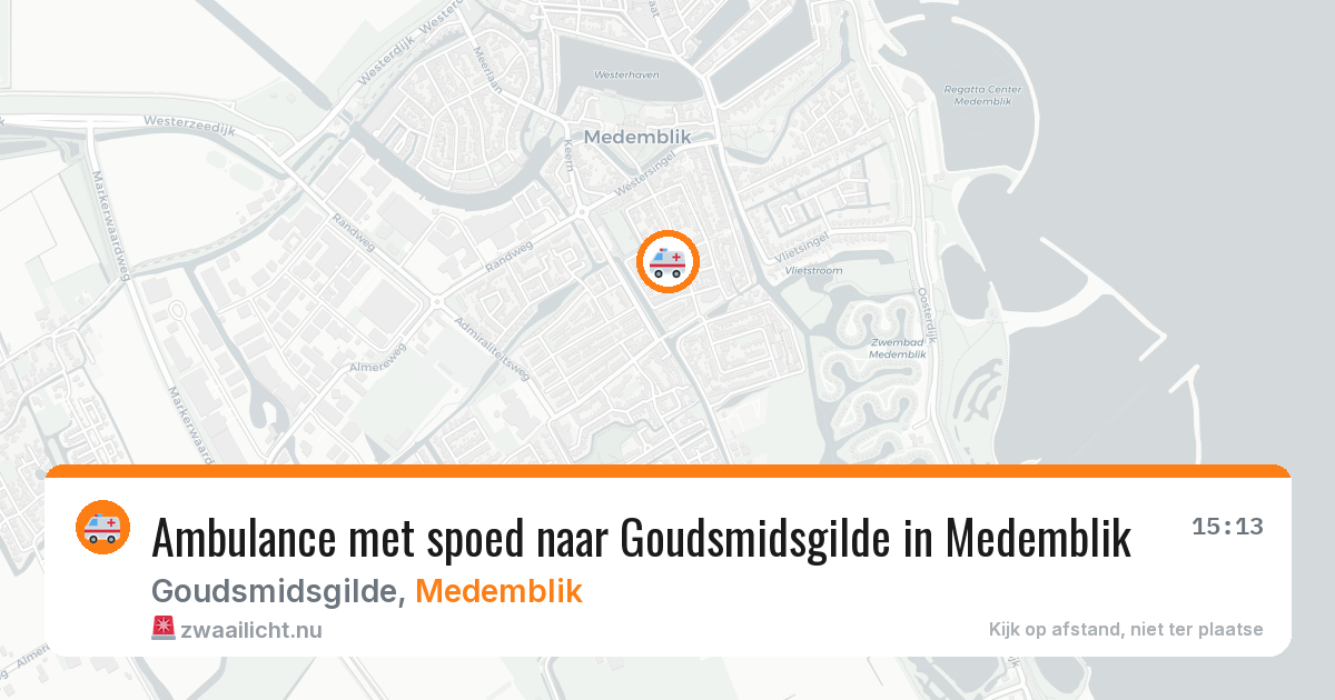 Ambulance met spoed naar Goudsmidsgilde in Medemblik — 14 jul 2026