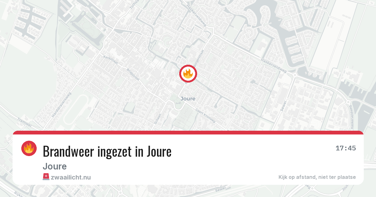Brandweer ingezet in Joure — 11 jul 2026 | 🚨 Zwaailicht.nu