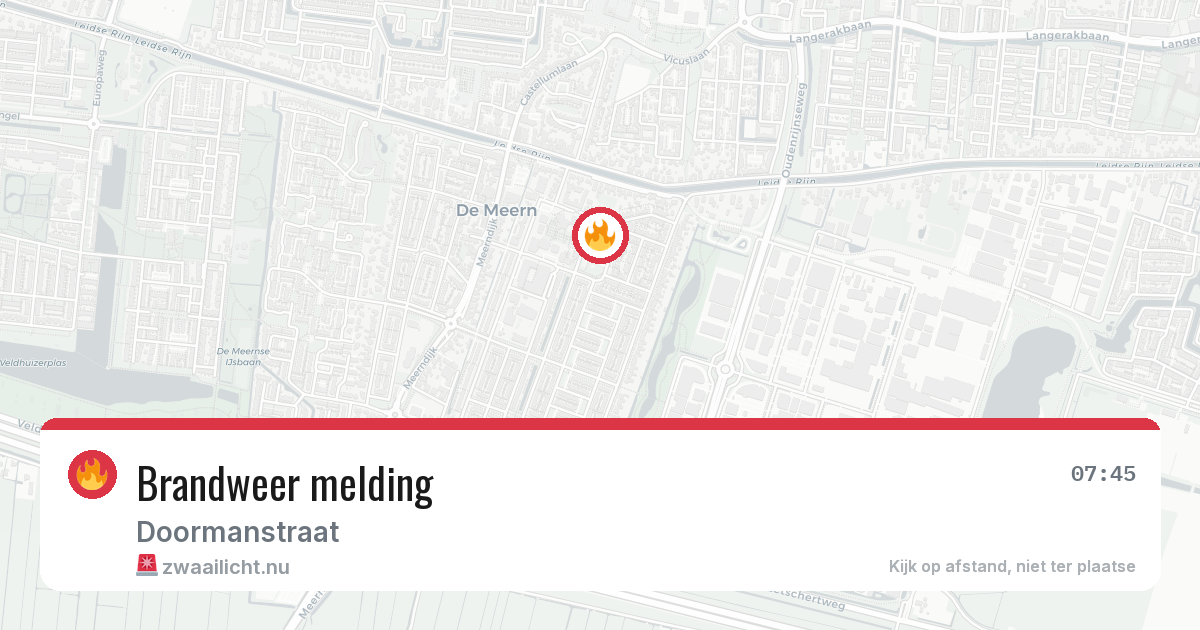 Brandweer melding — 23 feb 2026
