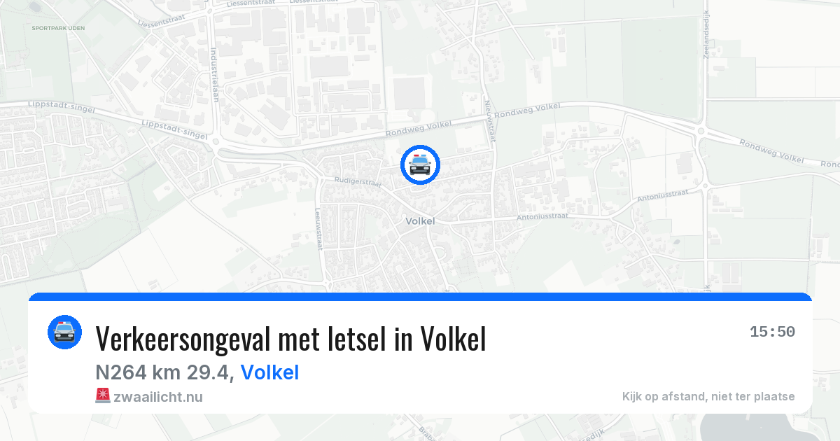 Verkeersongeval met letsel in Volkel — 10 apr 2026