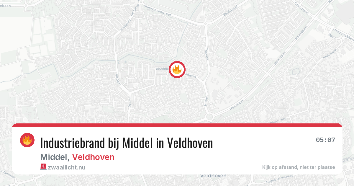 Industriebrand bij Middel in Veldhoven — 2 apr 2026