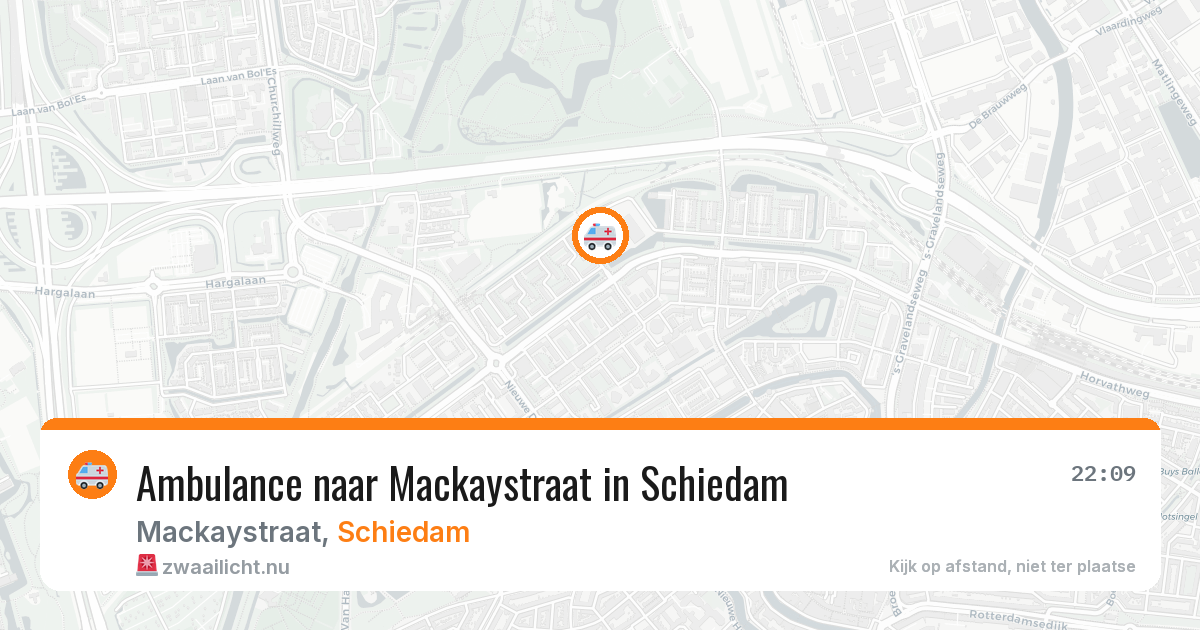 Ambulance naar Mackaystraat in Schiedam — 2 jun 2026