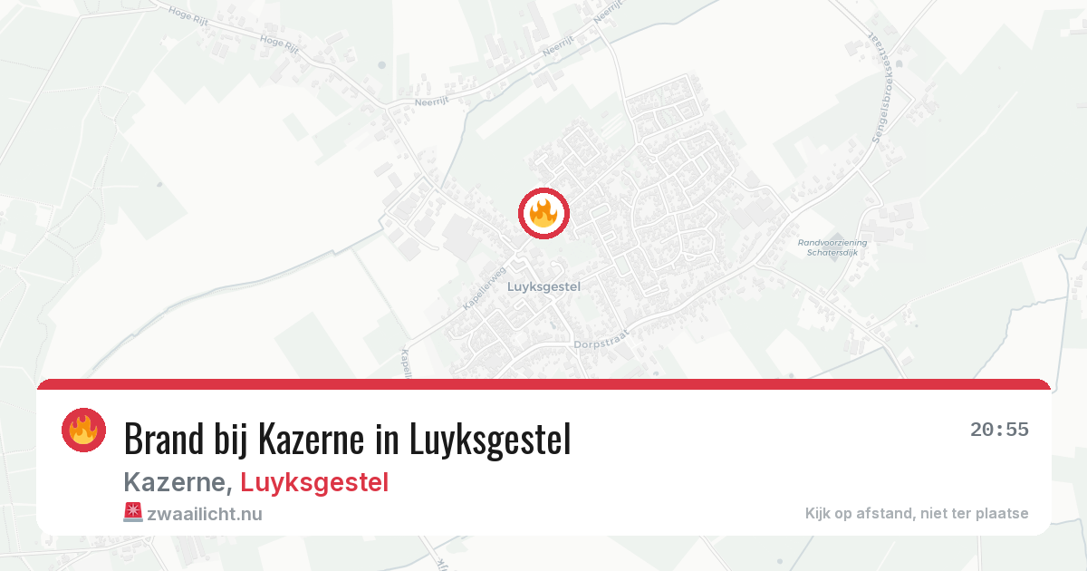 Brand bij Kazerne in Luyksgestel — 21 mei 2026