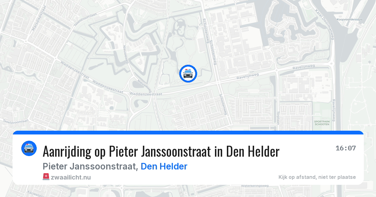 Aanrijding op Pieter Janssoonstraat in Den Helder — 28 mei 2026