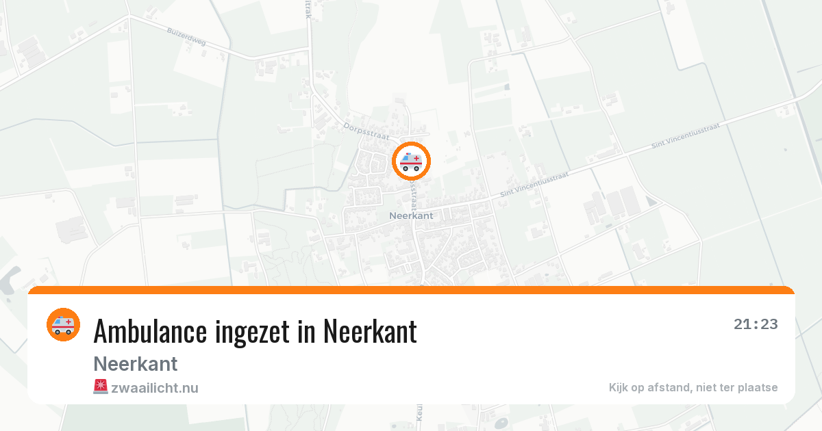 Ambulance ingezet in Neerkant — 4 mei 2026