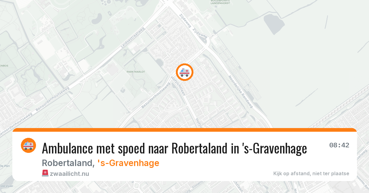Ambulance met spoed naar Robertaland in 's-Gravenhage — 11 mei 2026