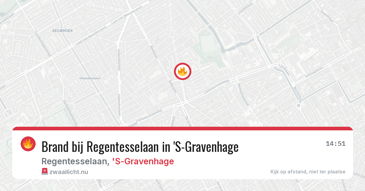 Brand bij Regentesselaan in 'S-Gravenhage — 19 mrt 2026