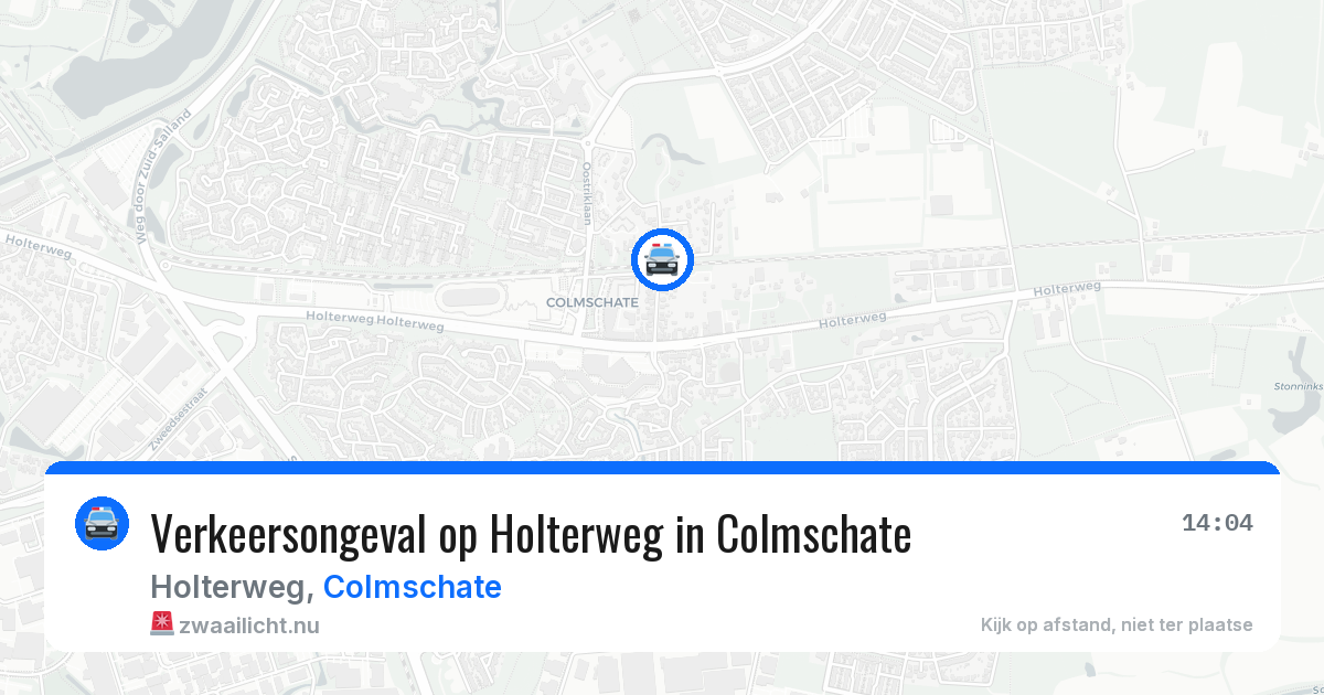 Verkeersongeval op Holterweg in Colmschate — 24 jul 2026