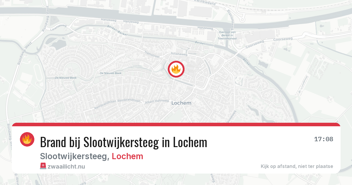 Brand bij Slootwijkersteeg in Lochem — 31 mei 2026