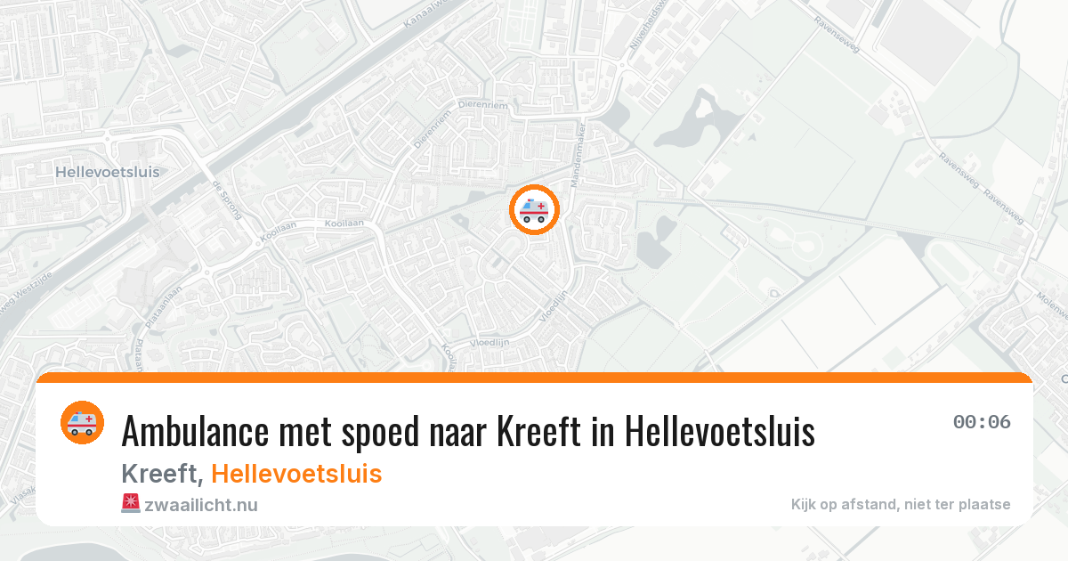 Ambulance met spoed naar Kreeft in Hellevoetsluis — 27 mei 2026