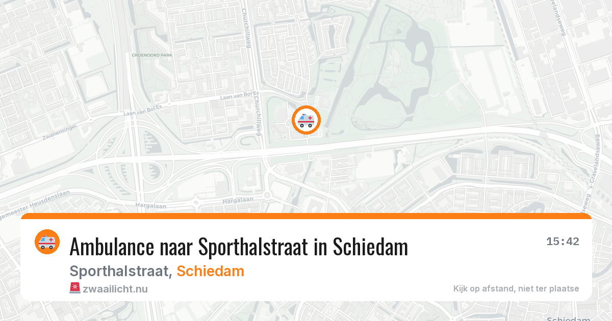 Ambulance naar Sporthalstraat in Schiedam — 19 jul 2026