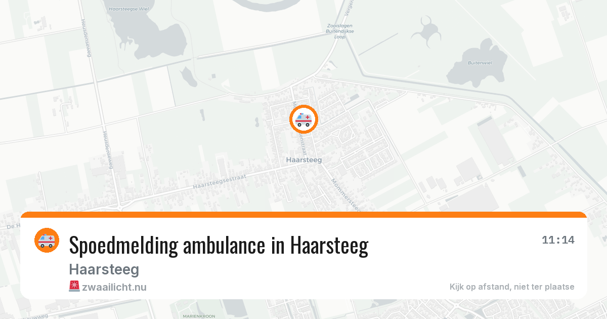 Spoedmelding ambulance in Haarsteeg — 25 apr 2026