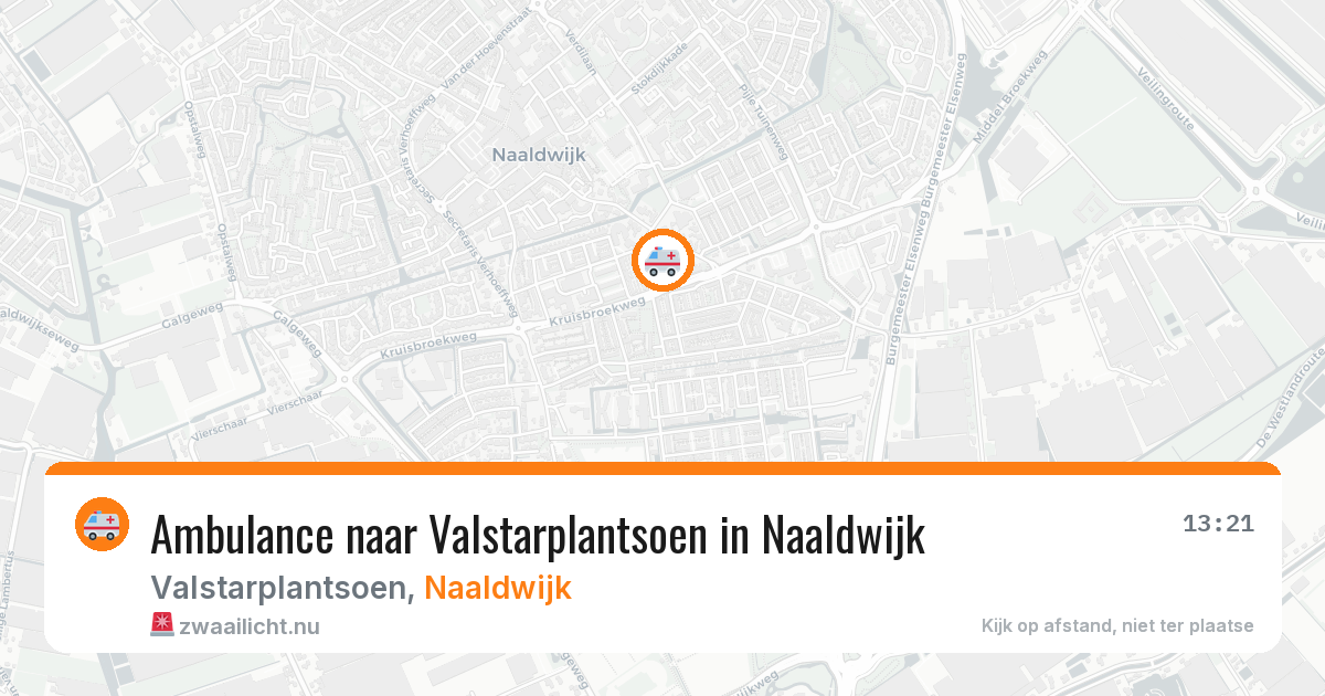 Ambulance naar Valstarplantsoen in Naaldwijk — 19 jul 2026