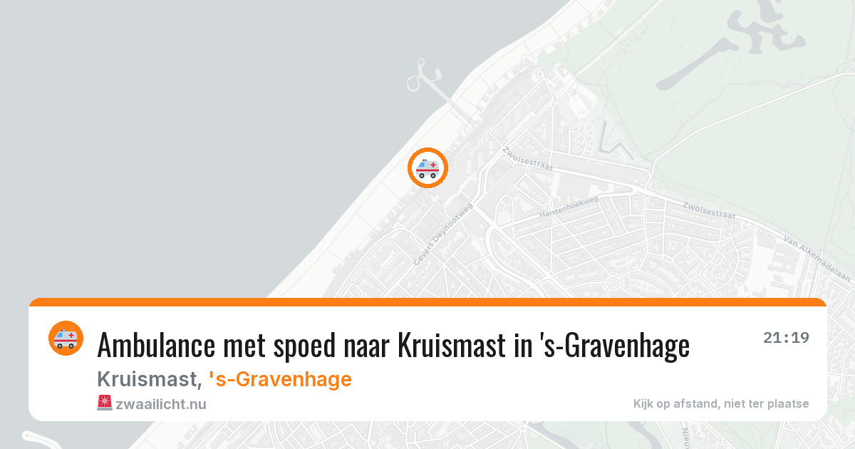 Ambulance met spoed naar Kruismast in 's-Gravenhage — 24 jul 2026